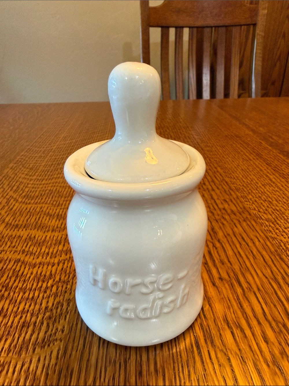 Vintage White Hall marked 263 Horseradish Ceramic Jar